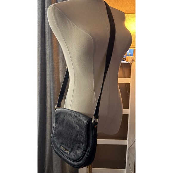 MICHAEL Michael Kors Handbags - Beautiful Black Michael Kors Saffiano Black Crossbody Purse Handbag RARE